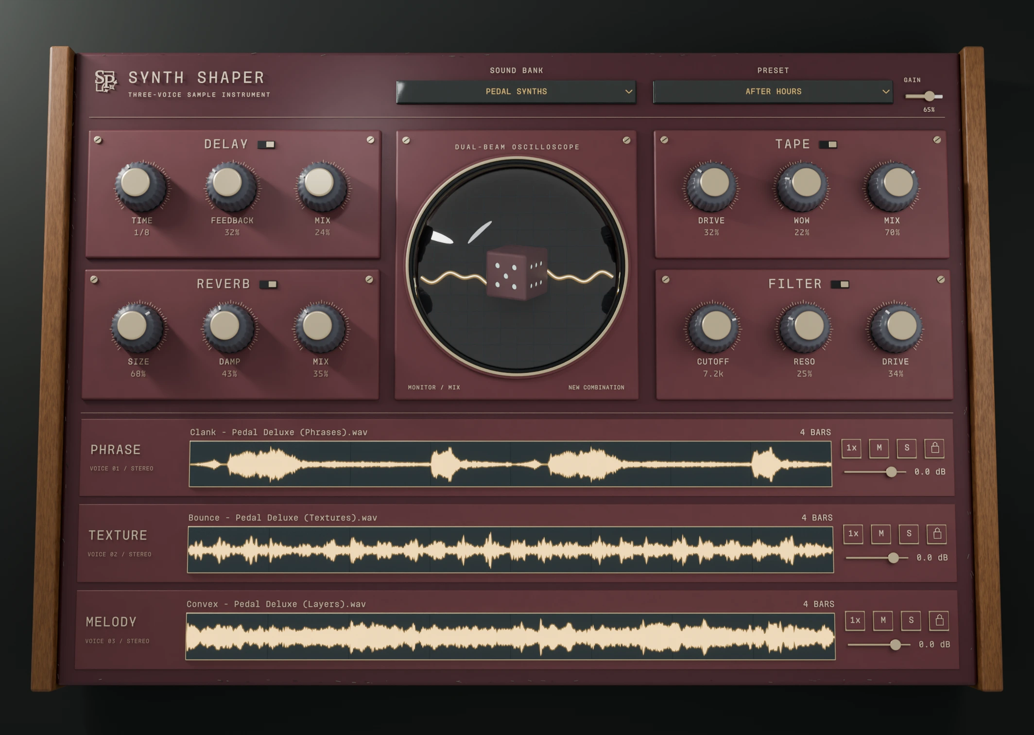 03 Oxblood / Clear arch · 2°