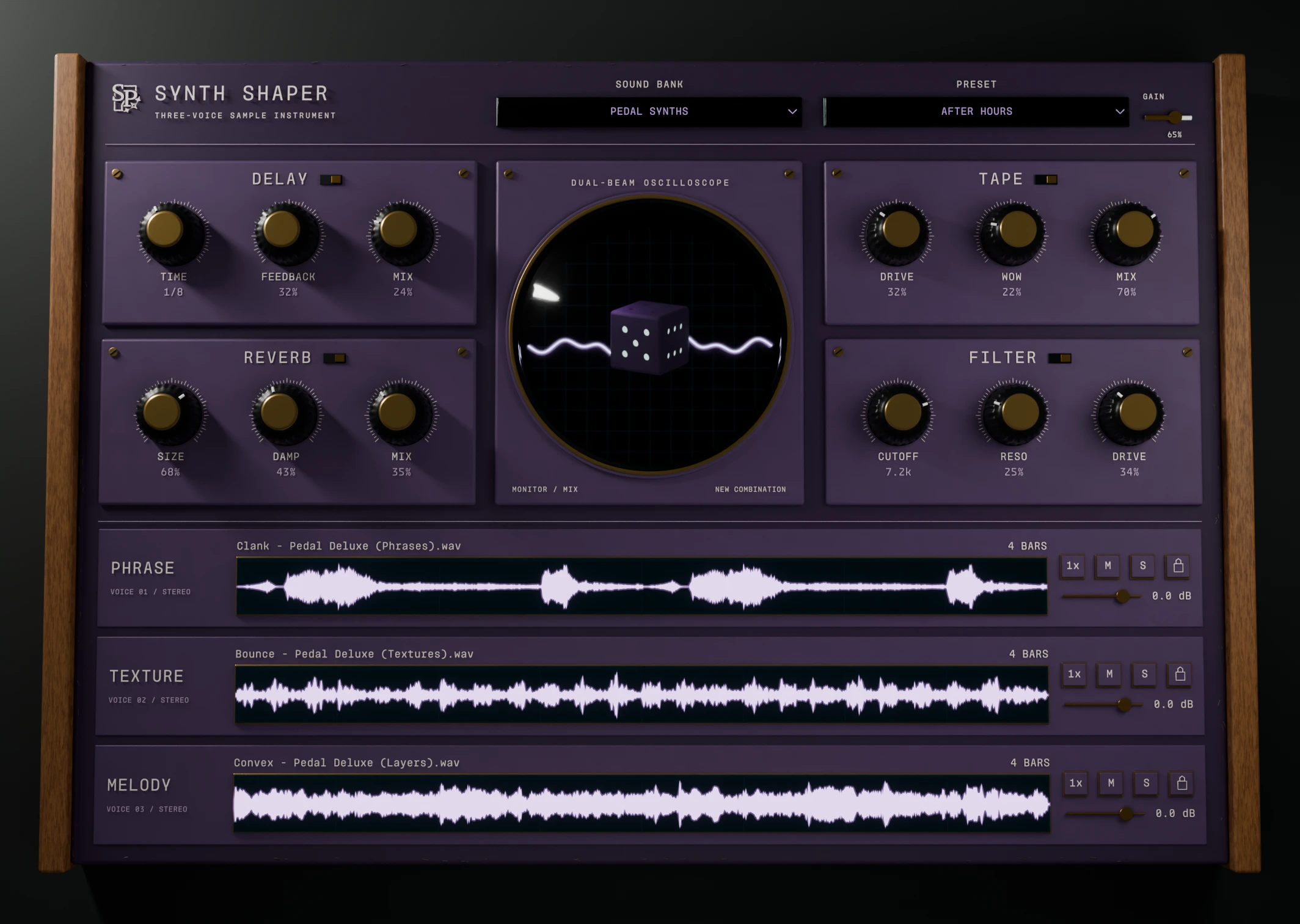 07 Aubergine / Champagne gold · 0°