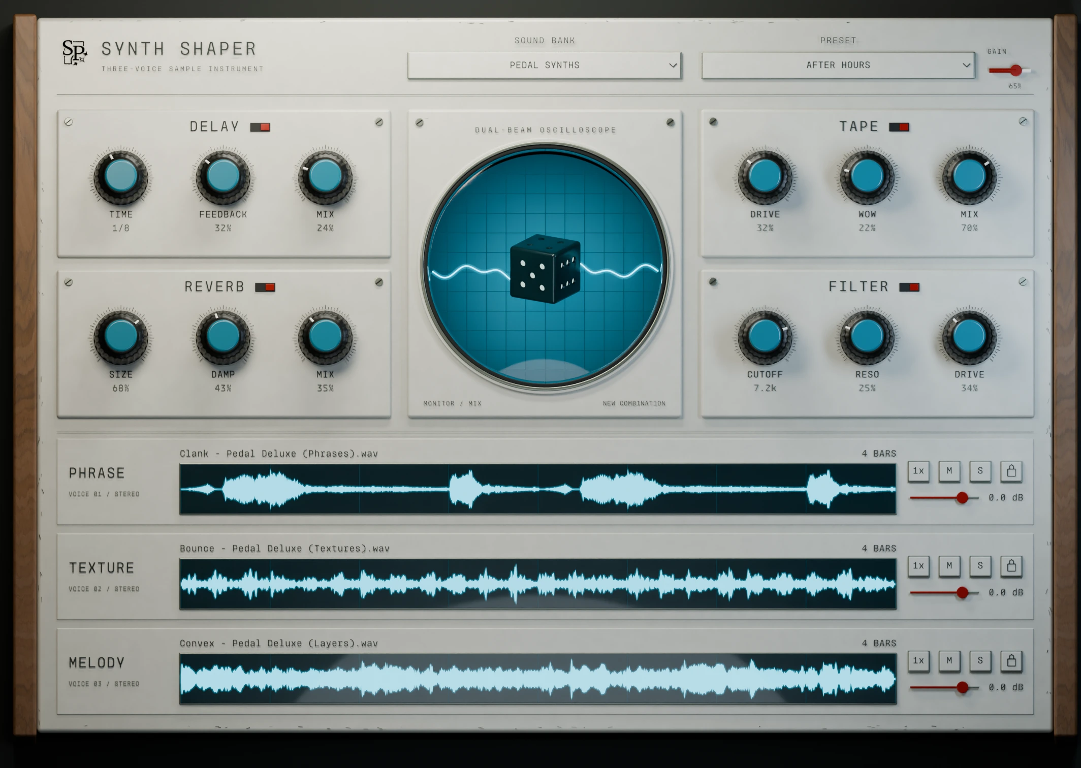 Original Ivory / Cyan · 0 degree lean