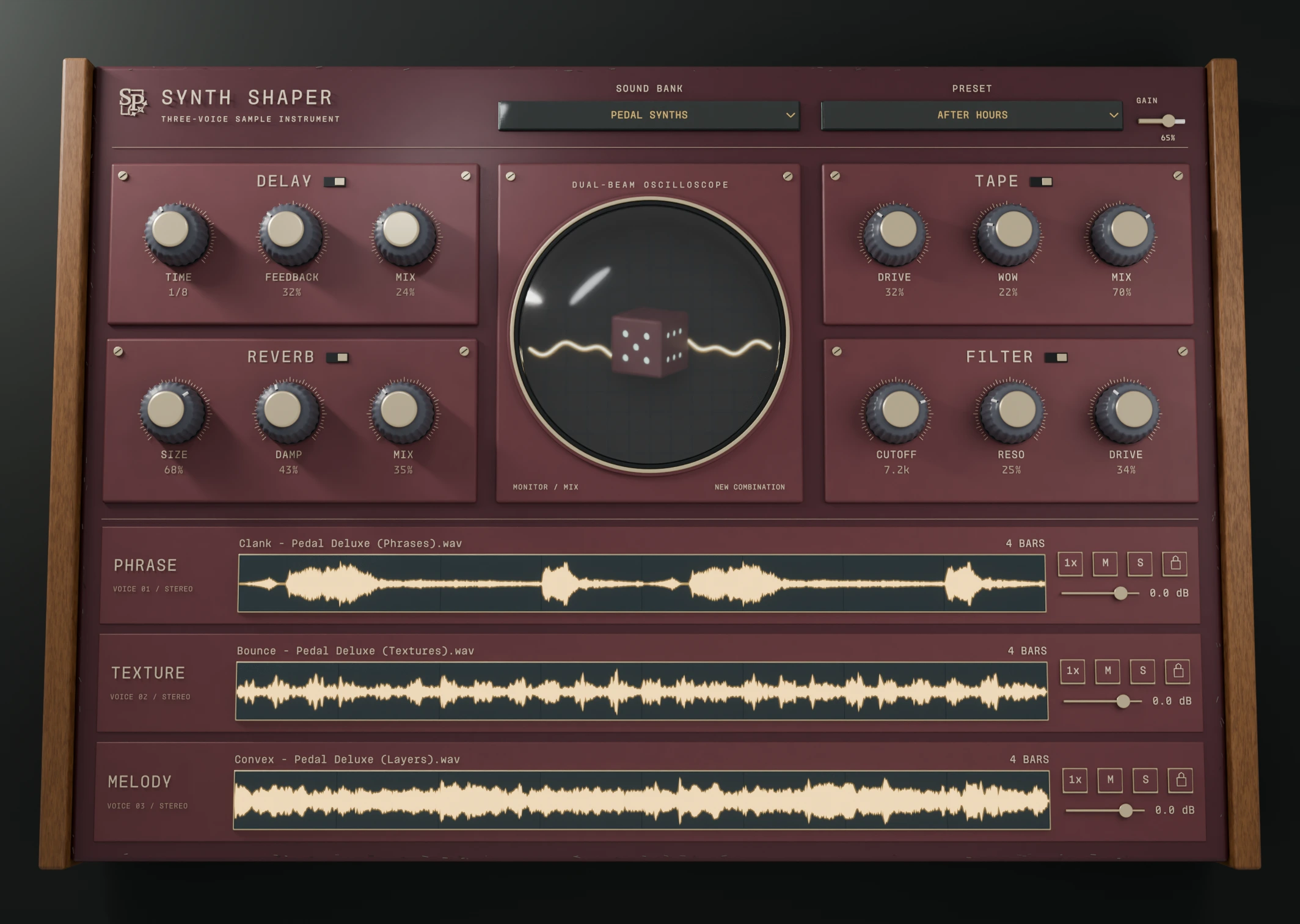 03 Oxblood / Soft lens · 2°